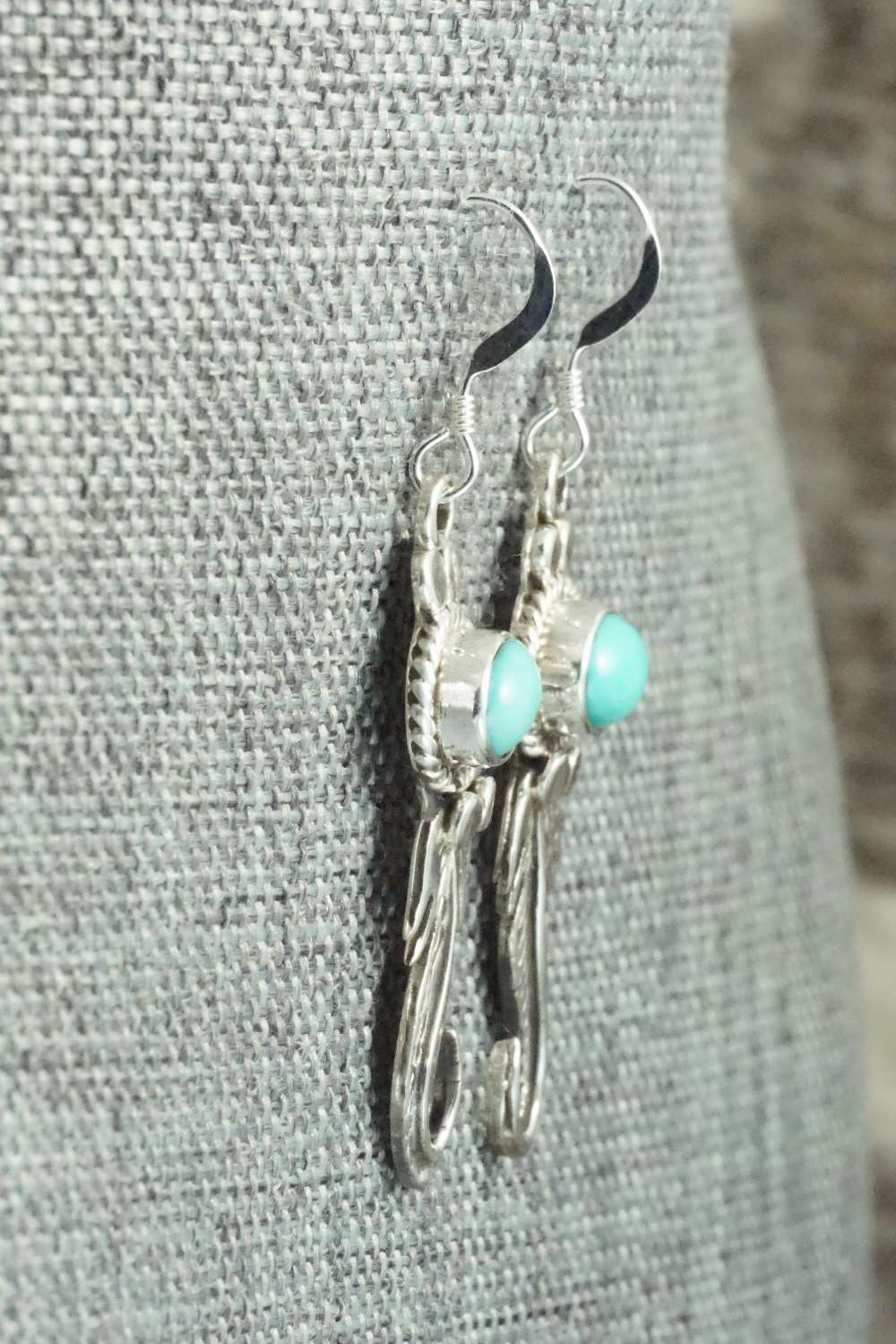 Turquoise & Sterling Silver Earrings - Judy Largo