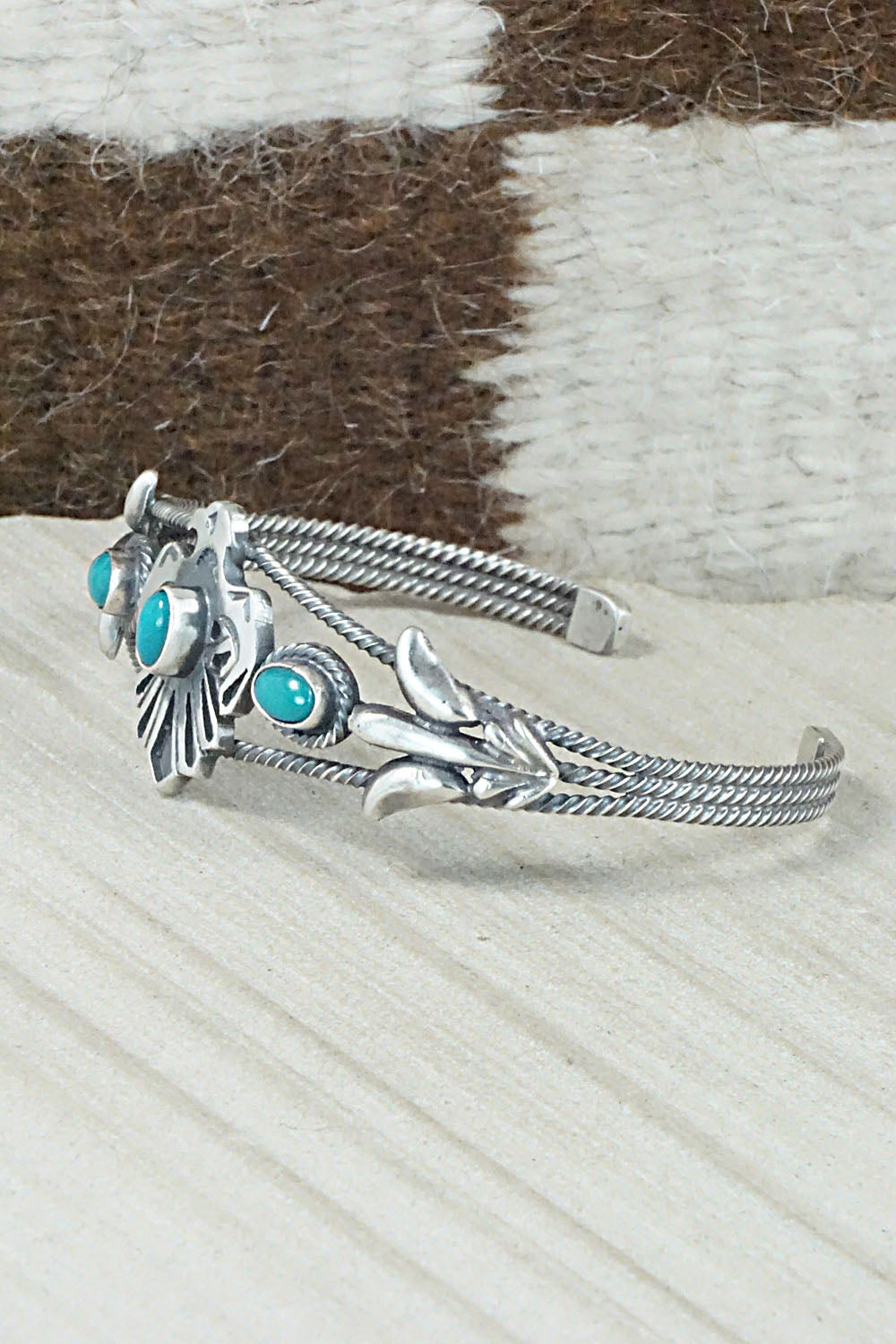 Turquoise & Sterling Silver Bracelet - Bobby Platero