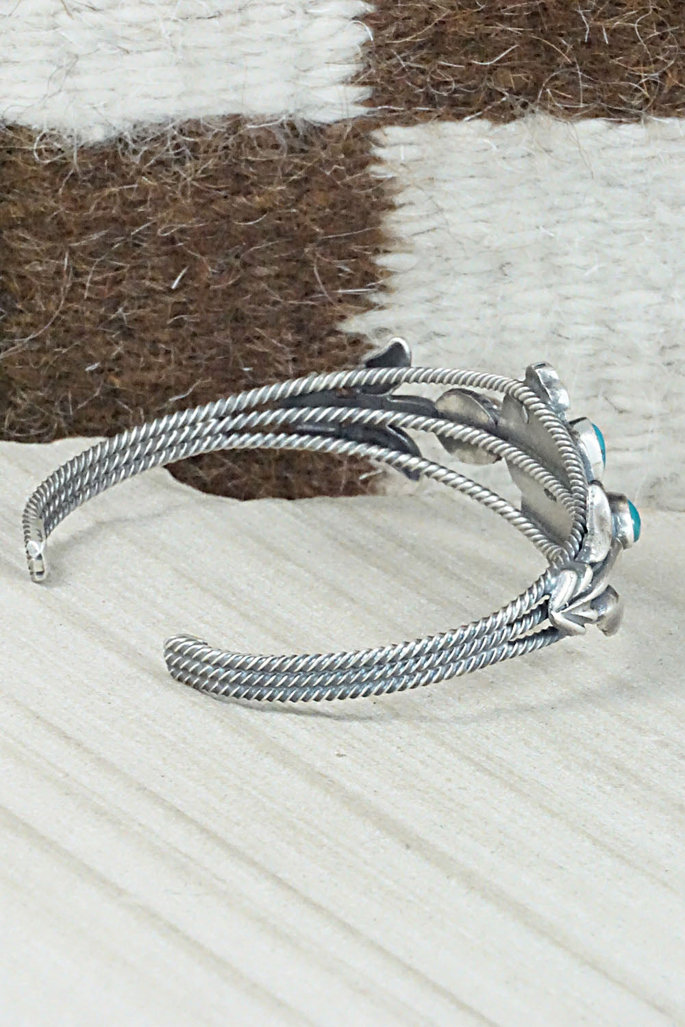 Turquoise & Sterling Silver Bracelet - Bobby Platero