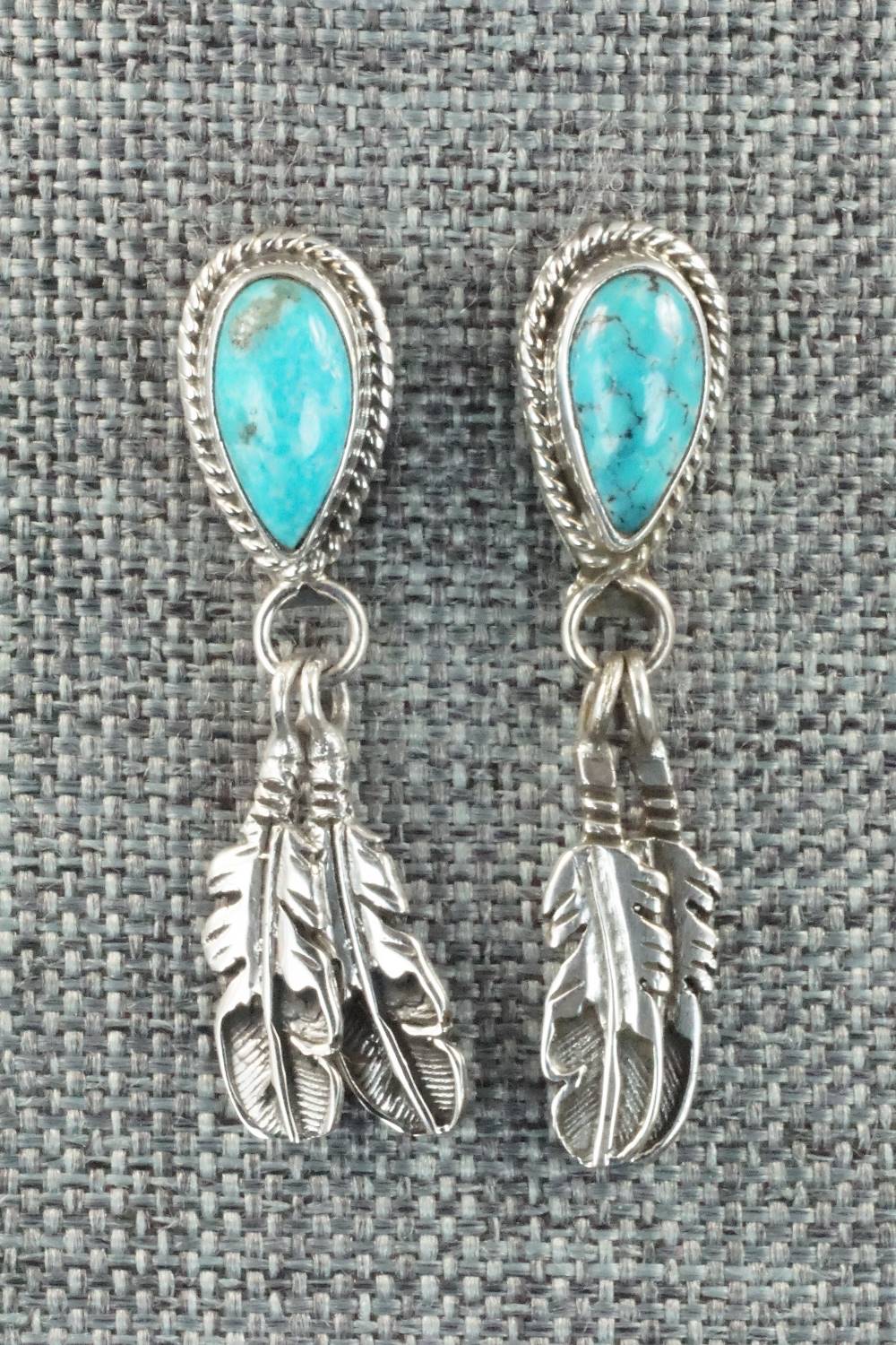 Turquoise & Sterling Silver Earrings - Sharon McCarthy