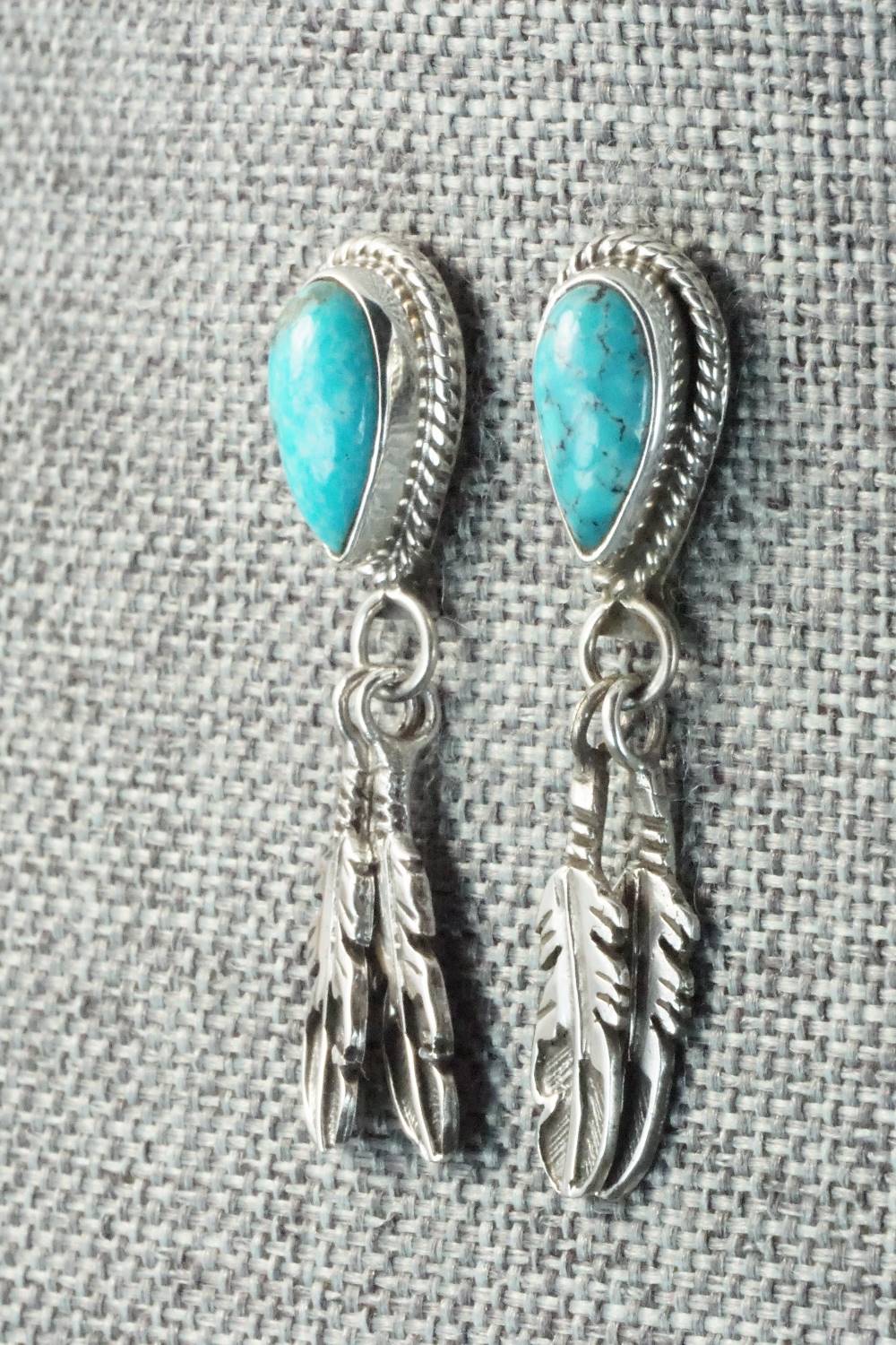 Turquoise & Sterling Silver Earrings - Sharon McCarthy