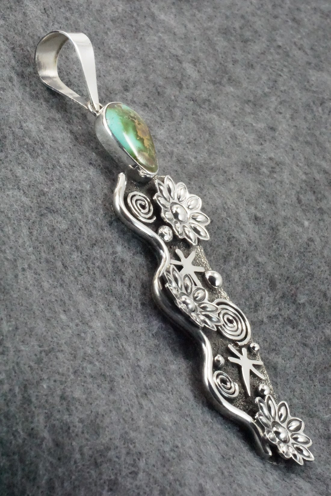 Turquoise & Sterling Silver Pendant - Alex Sanchez