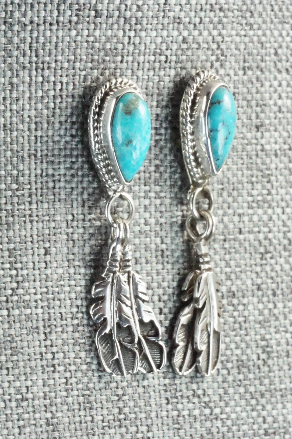 Turquoise & Sterling Silver Earrings - Sharon McCarthy