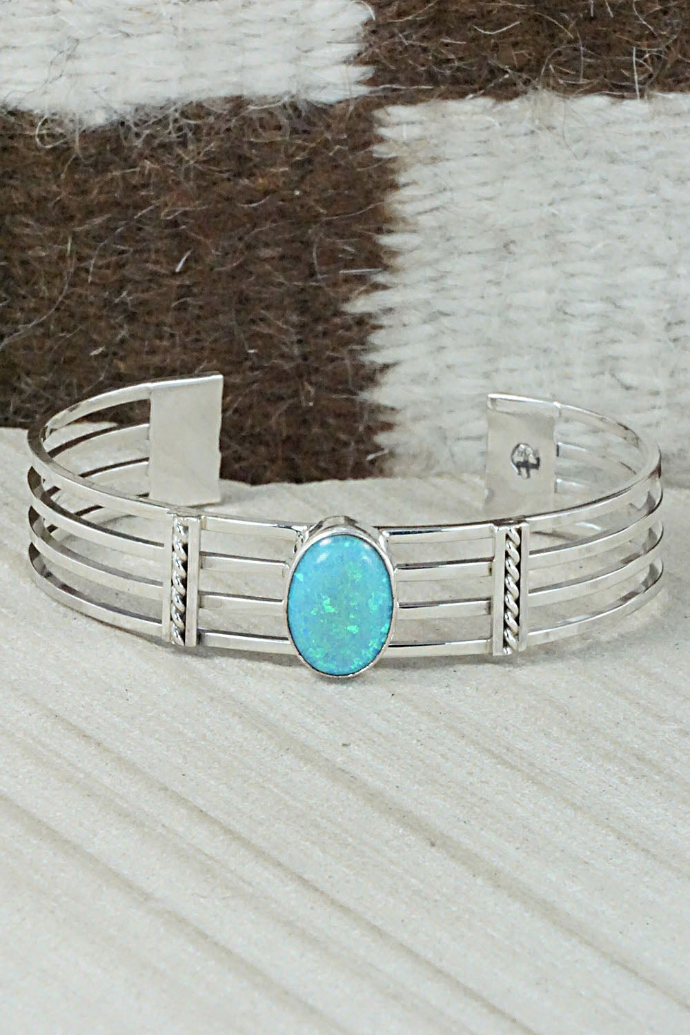 Opalite & Sterling Silver Bracelet - Daniel Benally