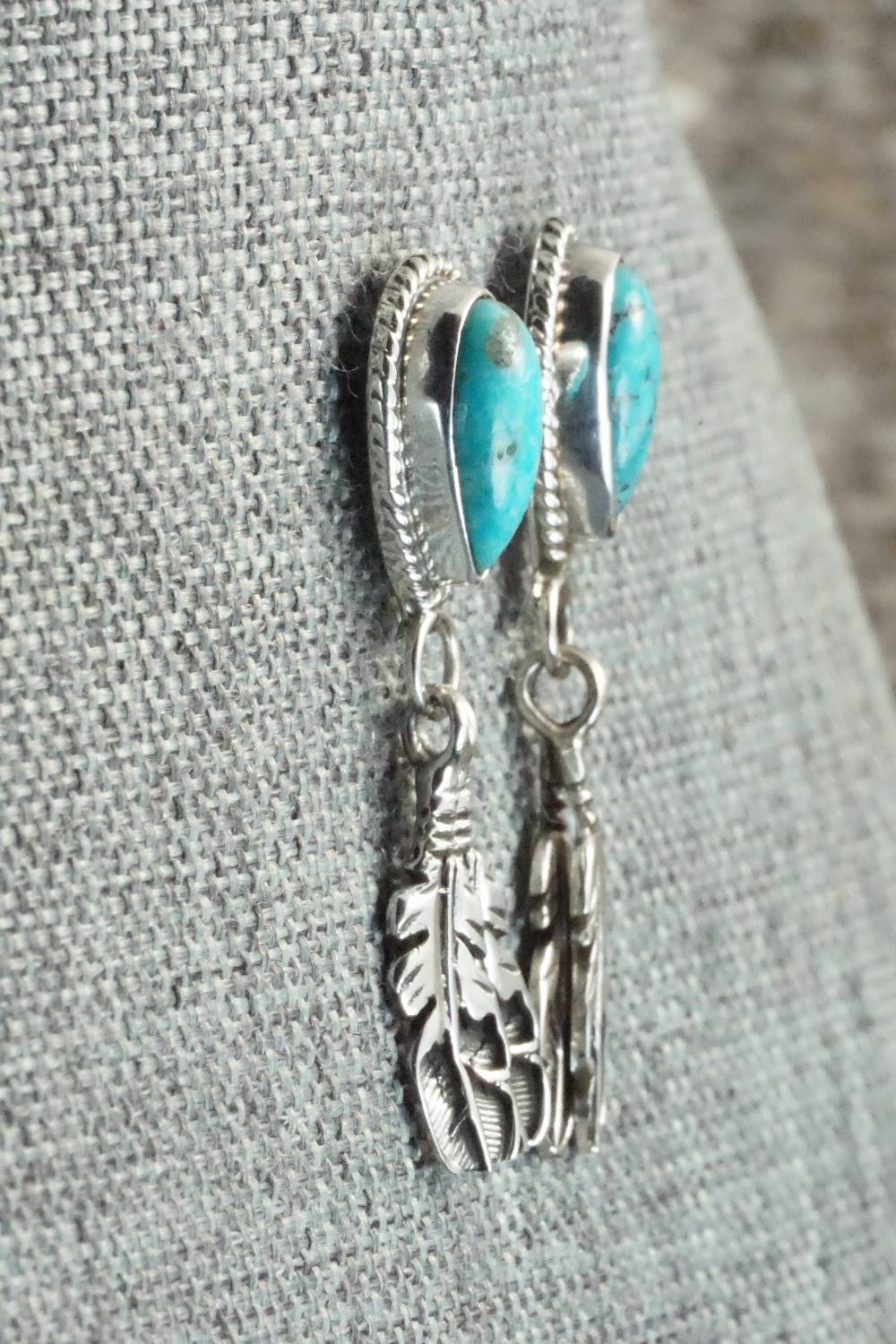 Turquoise & Sterling Silver Earrings - Sharon McCarthy