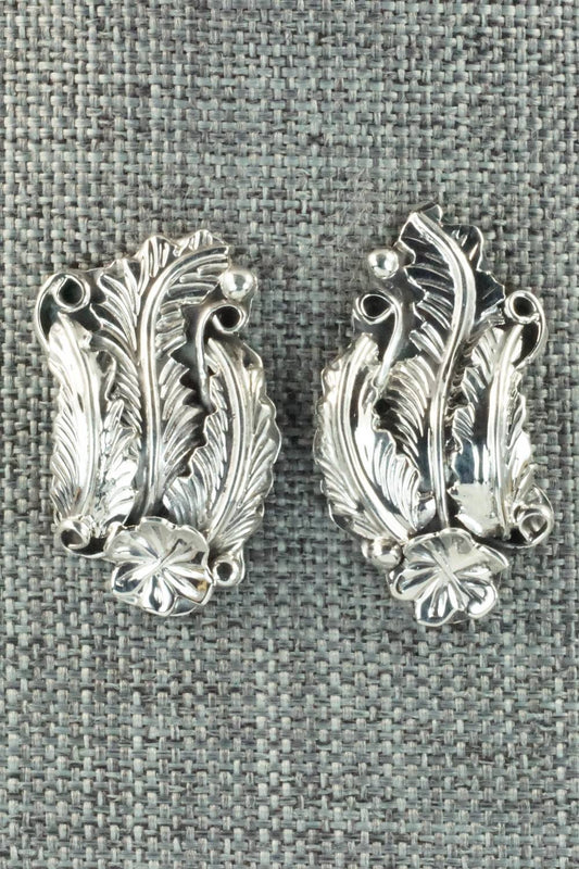 Sterling Silver Earrings - Harry B Yazzie