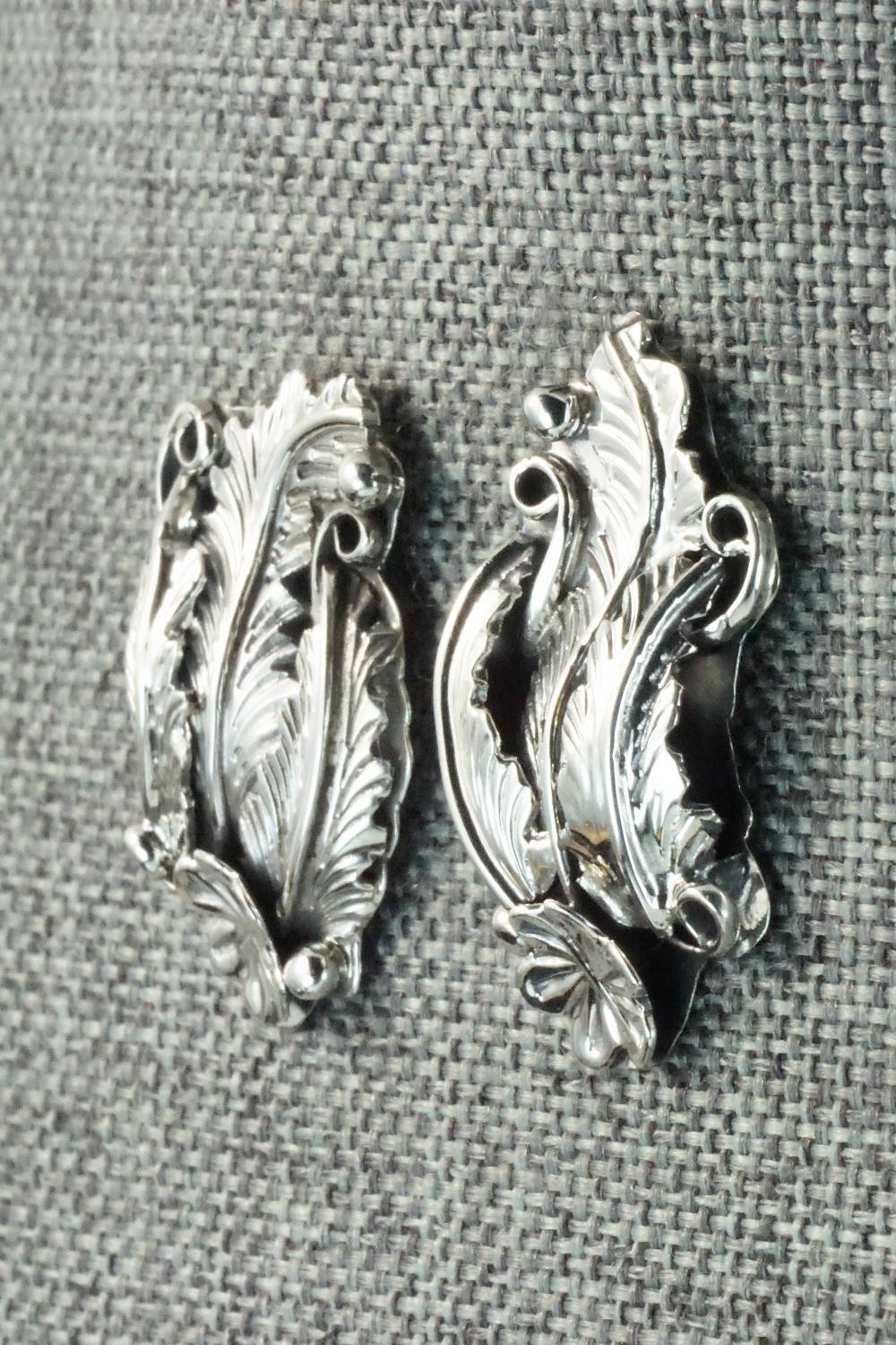 Sterling Silver Earrings - Harry B Yazzie
