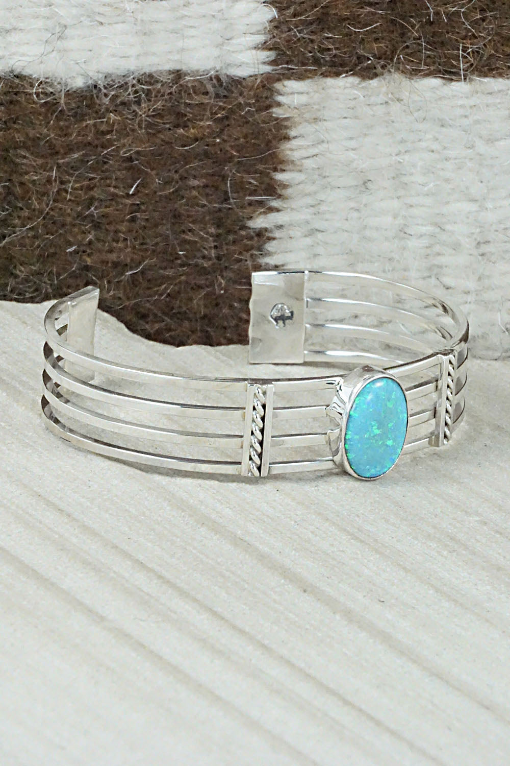 Opalite & Sterling Silver Bracelet - Daniel Benally