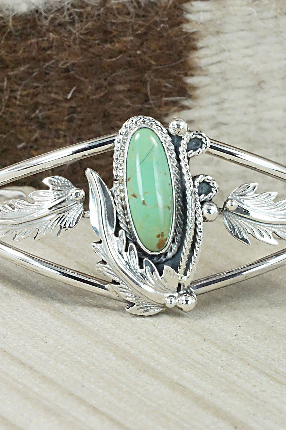 Turquoise & Sterling Silver Bracelet - Andrew Vandever