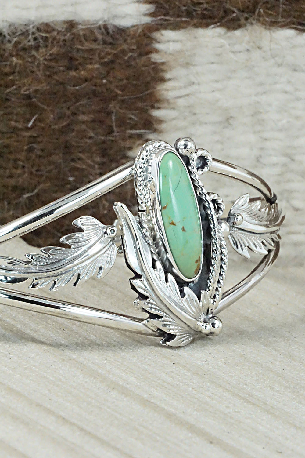 Turquoise & Sterling Silver Bracelet - Andrew Vandever