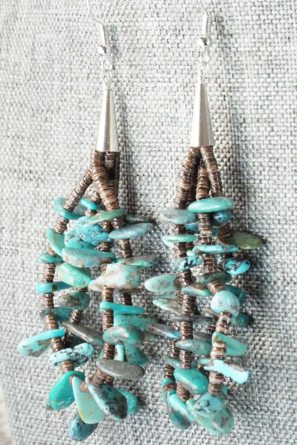 Turquoise & Sterling Silver Earrings - Daniel Coriz