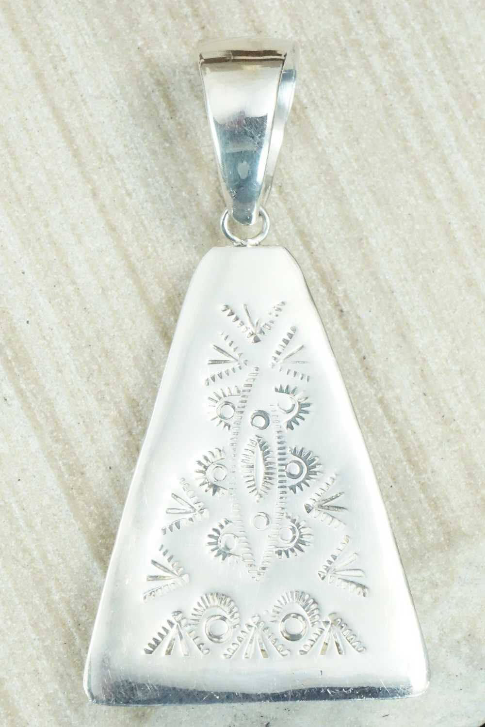 Turquoise & Sterling Silver Pendant - Navajo
