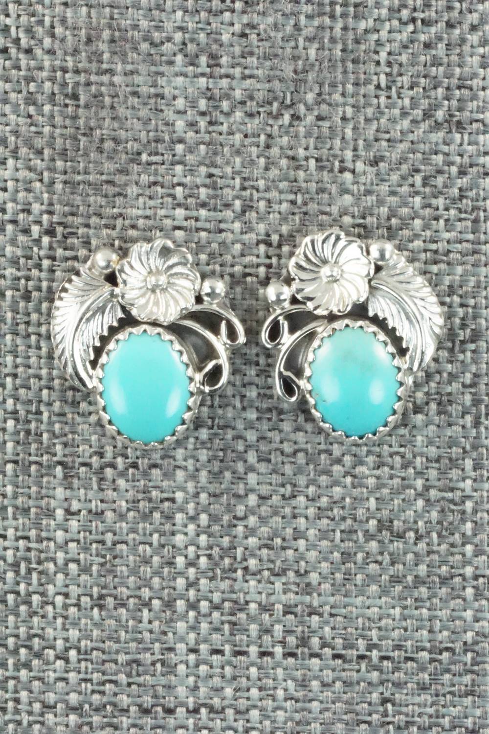 Turquoise & Sterling Silver Earrings - Rita Largo