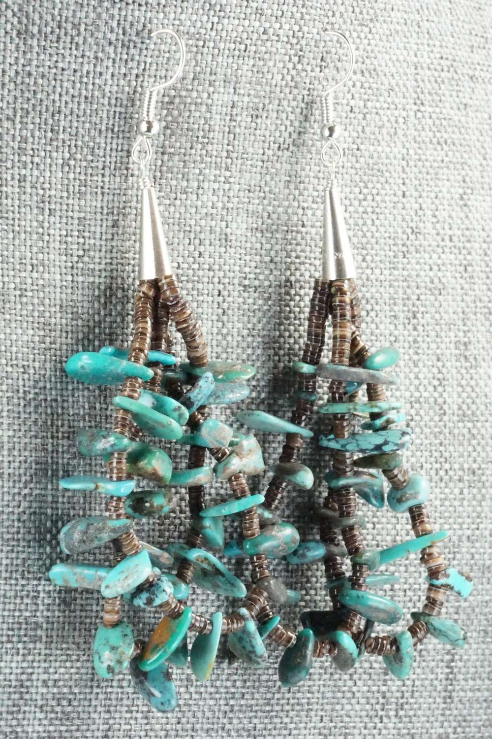Turquoise & Sterling Silver Earrings - Daniel Coriz