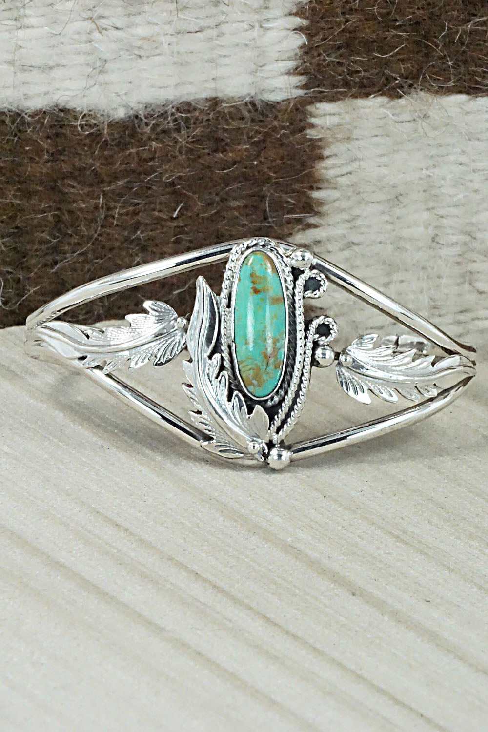 Turquoise & Sterling Silver Bracelet - Andrew Vandever