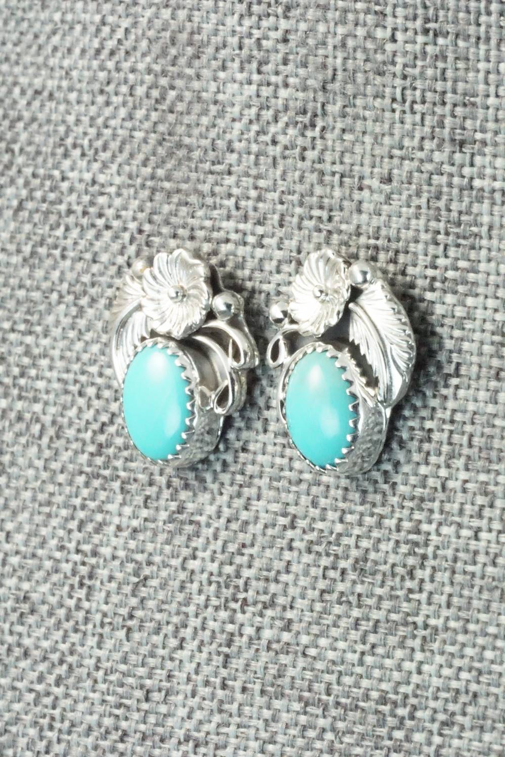 Turquoise & Sterling Silver Earrings - Rita Largo