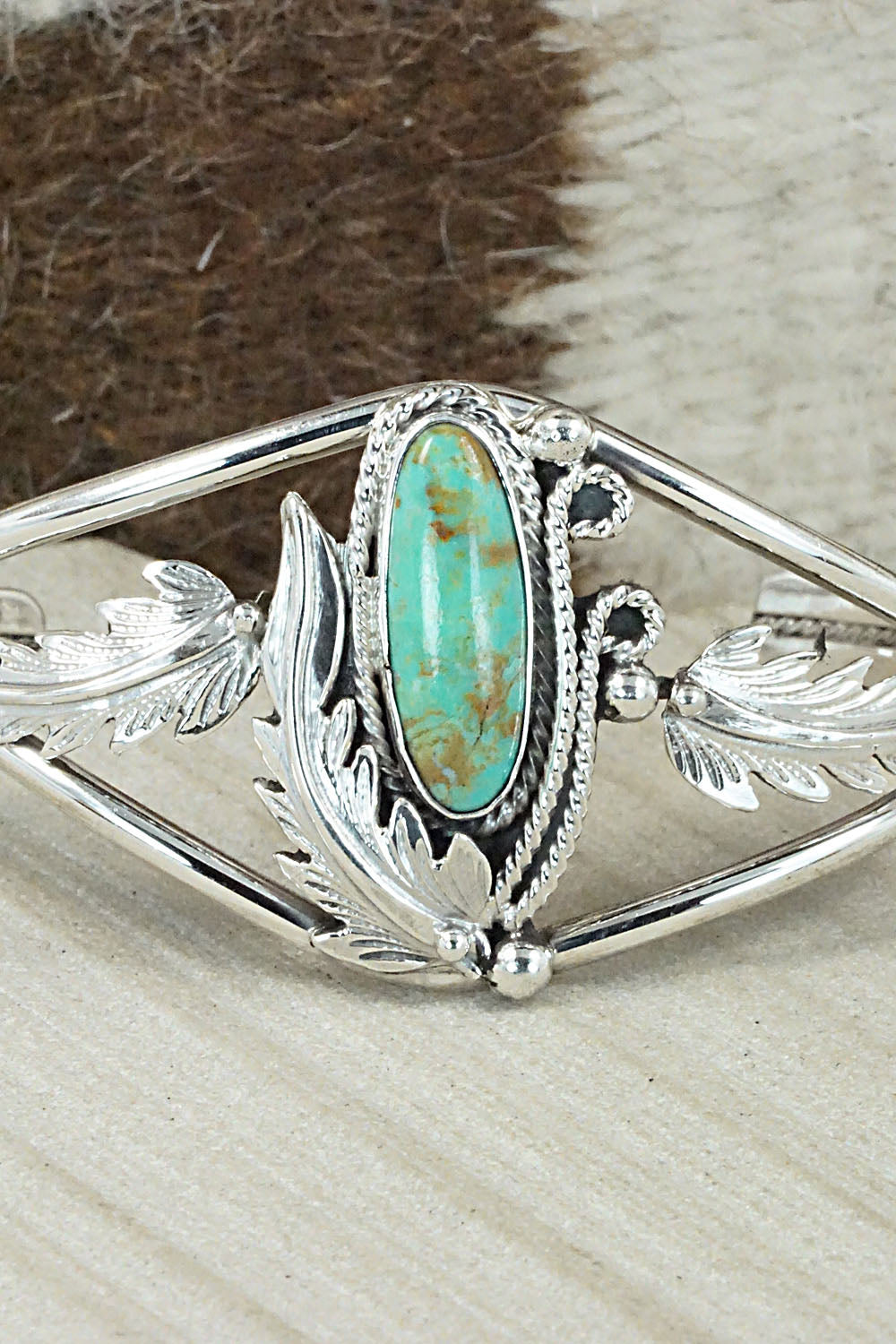 Turquoise & Sterling Silver Bracelet - Andrew Vandever