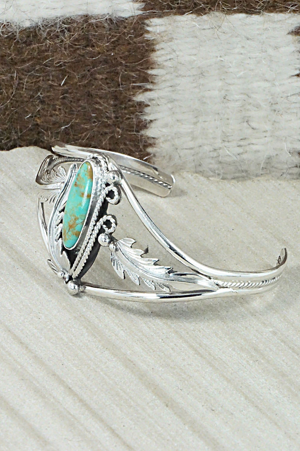 Turquoise & Sterling Silver Bracelet - Andrew Vandever