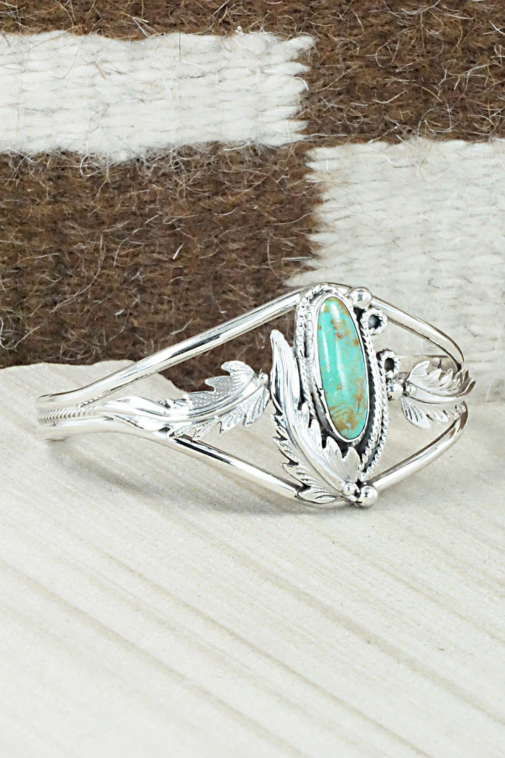 Turquoise & Sterling Silver Bracelet - Andrew Vandever