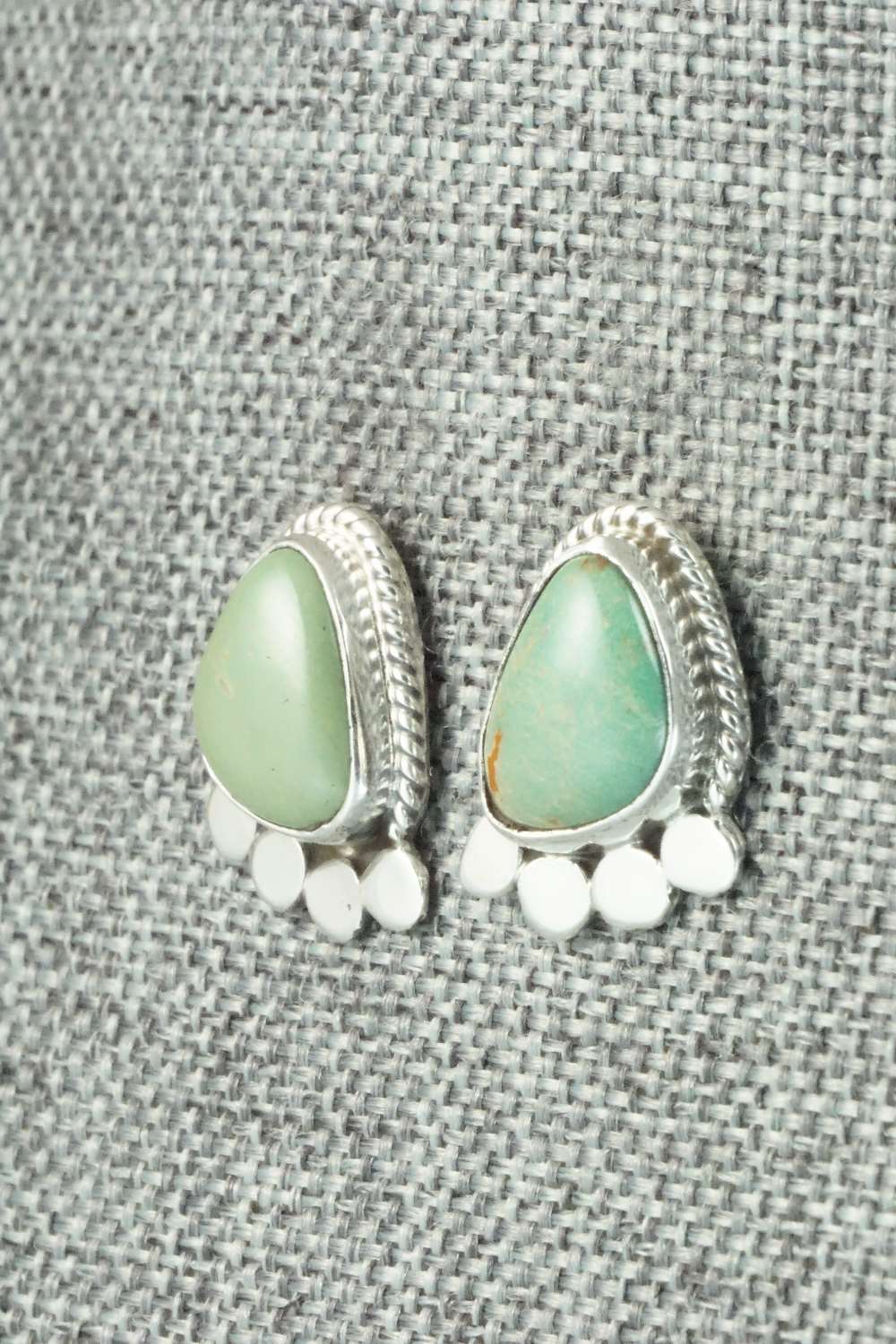 Turquoise & Sterling Silver Earrings - Sharon McCarthy