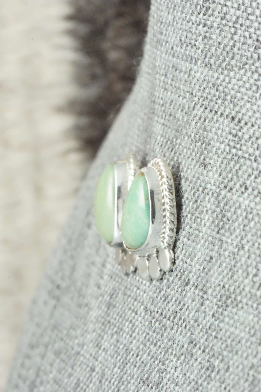 Turquoise & Sterling Silver Earrings - Sharon McCarthy