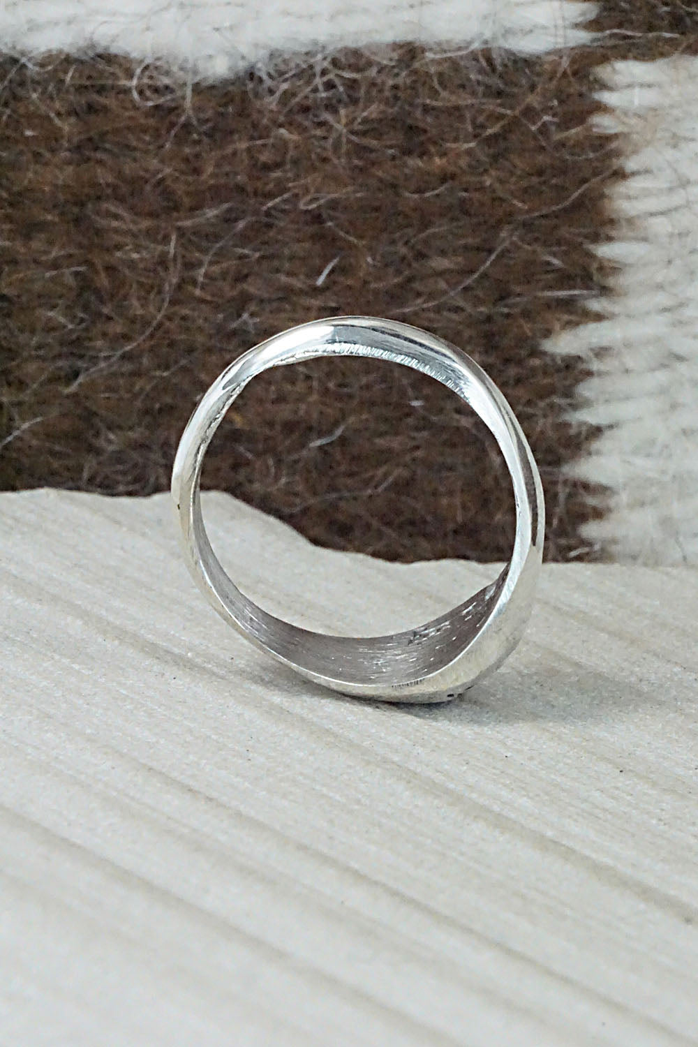 Turquoise & Sterling Silver Ring - Pearlene Spencer - Size 12