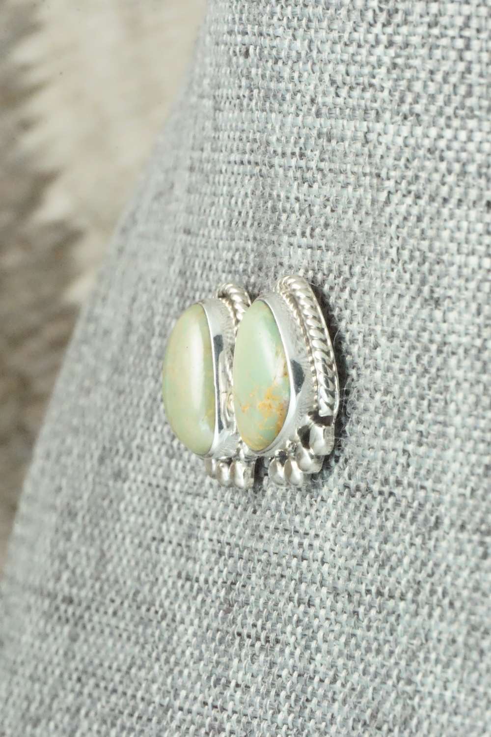 Turquoise & Sterling Silver Earrings - Sharon McCarthy