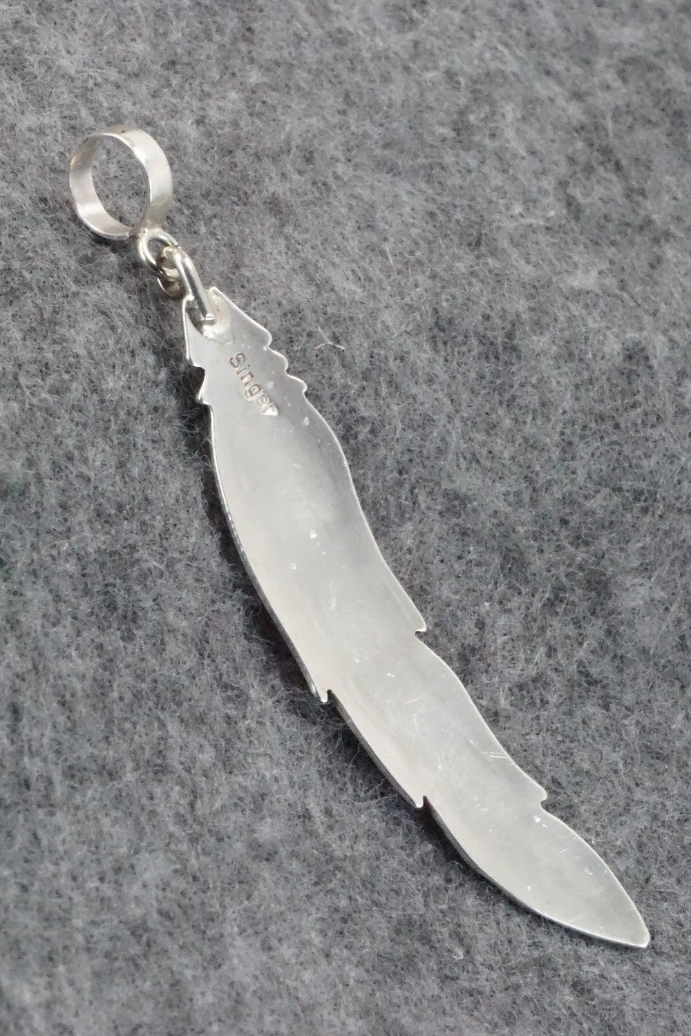 Turquoise & Sterling Silver Pendant - Rosita Singer