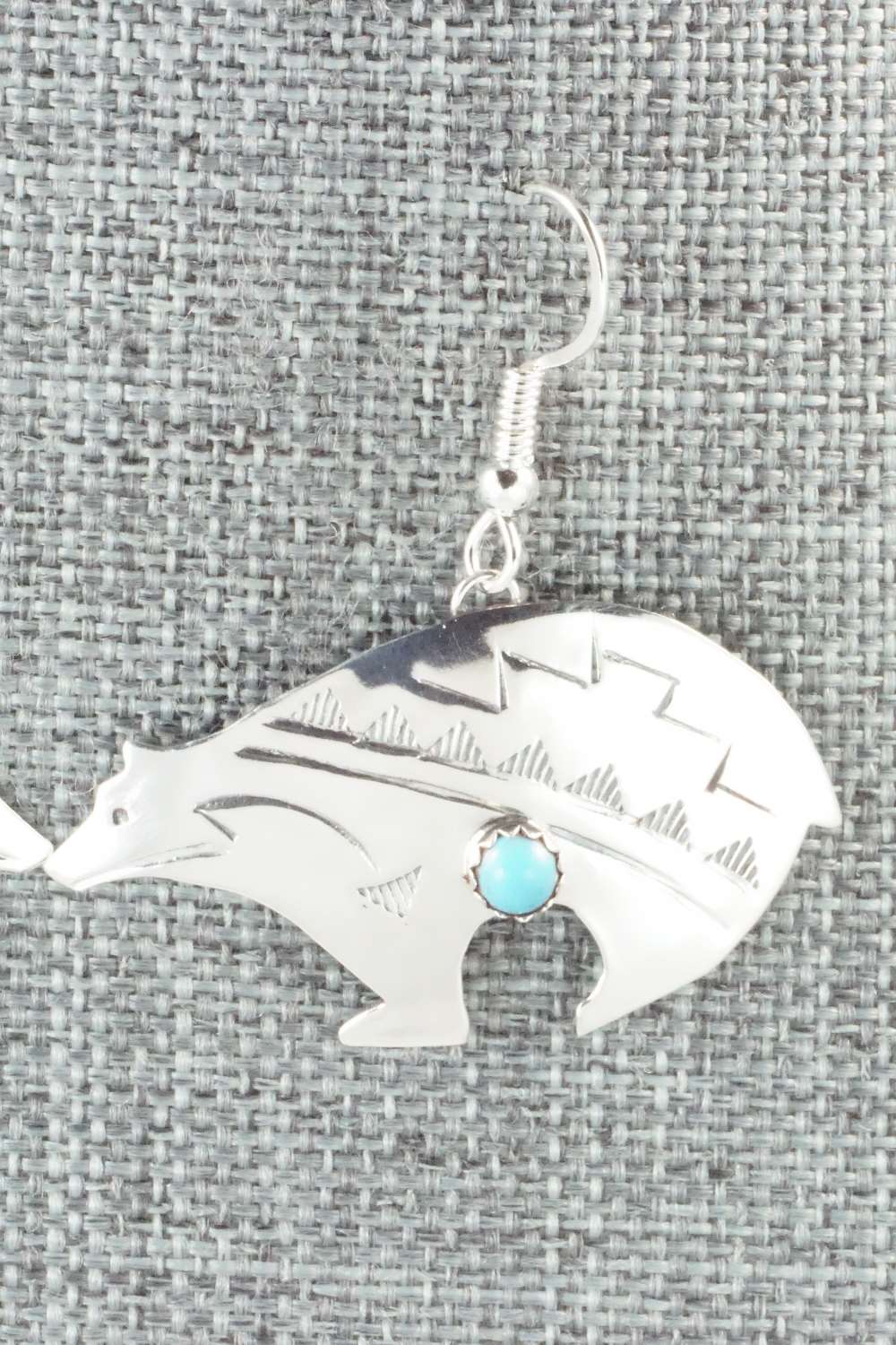 Turquoise & Sterling Silver Earrings - Lena Platero