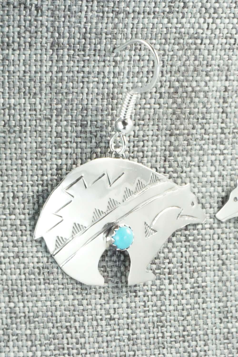 Turquoise & Sterling Silver Earrings - Lena Platero