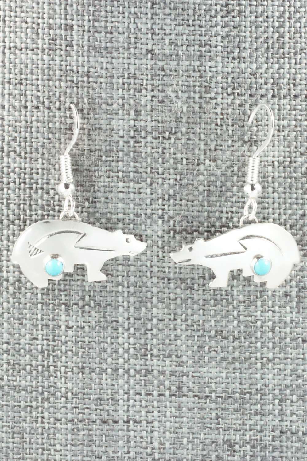 Turquoise & Sterling Silver Earrings - Lena Platero