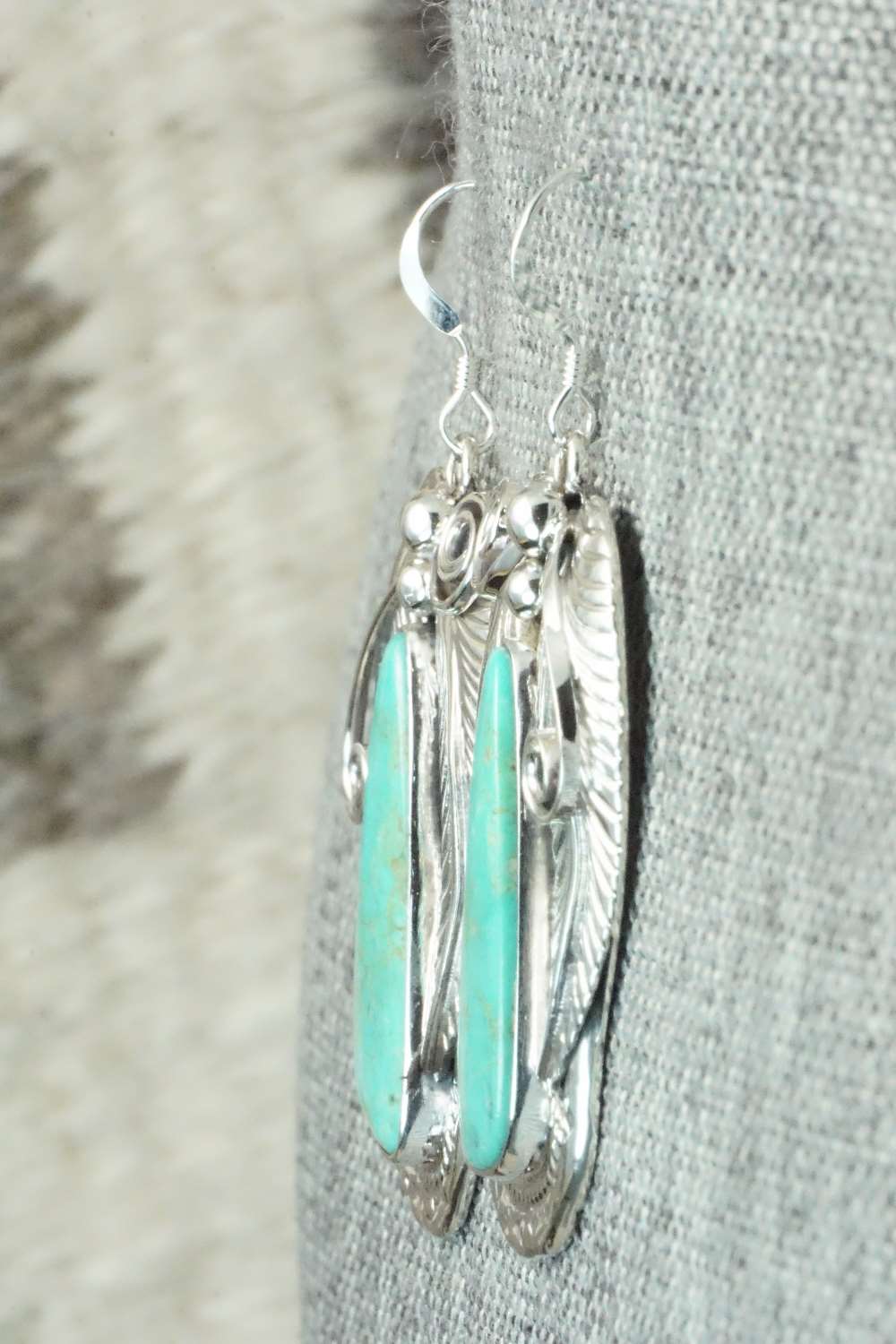 Turquoise & Sterling Silver Earrings - Davey Morgan