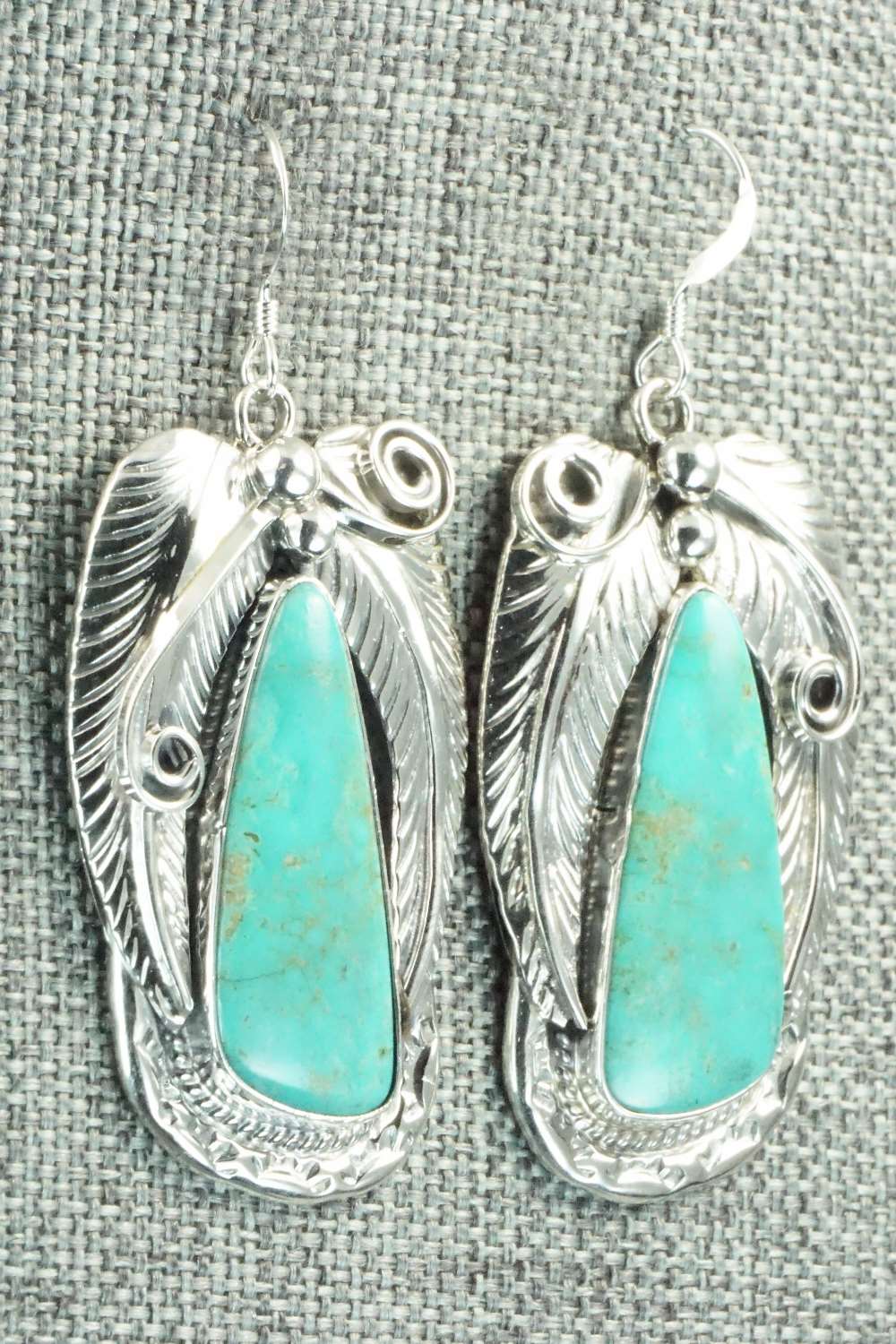 Turquoise & Sterling Silver Earrings - Davey Morgan