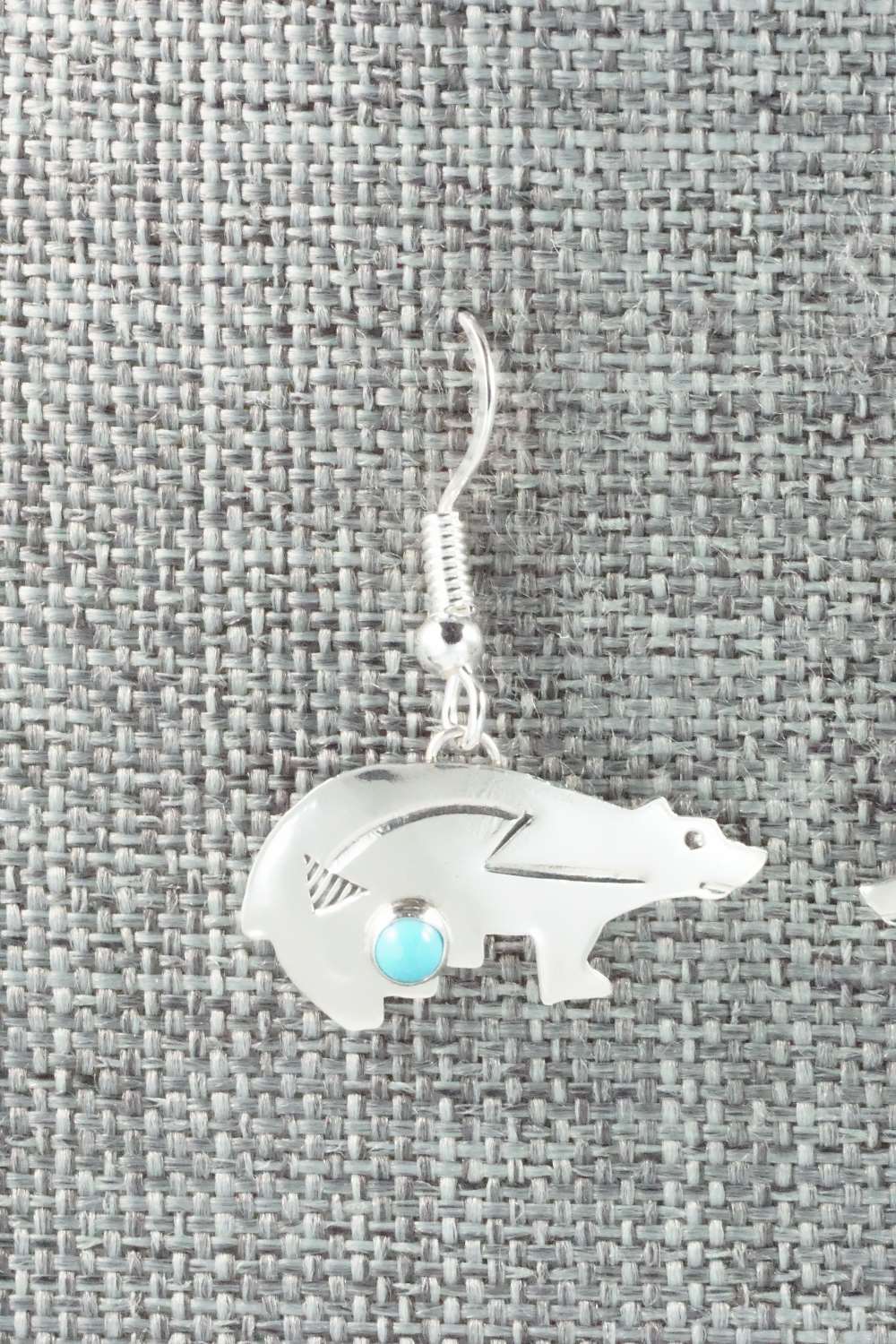 Turquoise & Sterling Silver Earrings - Lena Platero