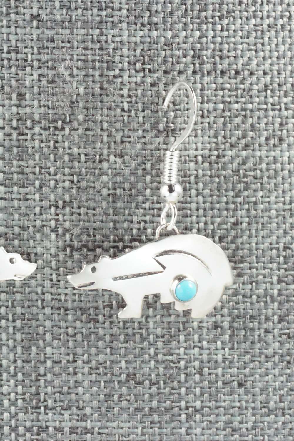 Turquoise & Sterling Silver Earrings - Lena Platero