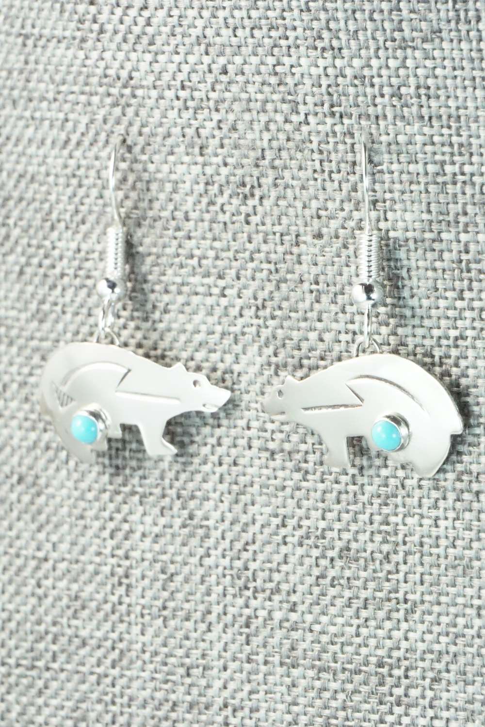 Turquoise & Sterling Silver Earrings - Lena Platero