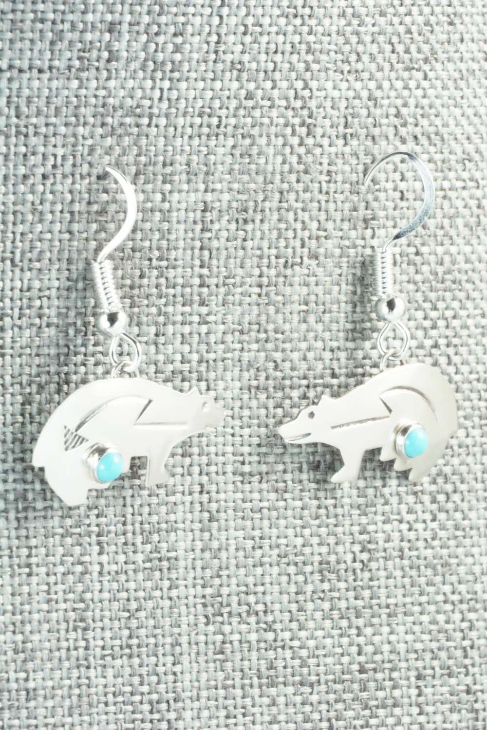 Turquoise & Sterling Silver Earrings - Lena Platero