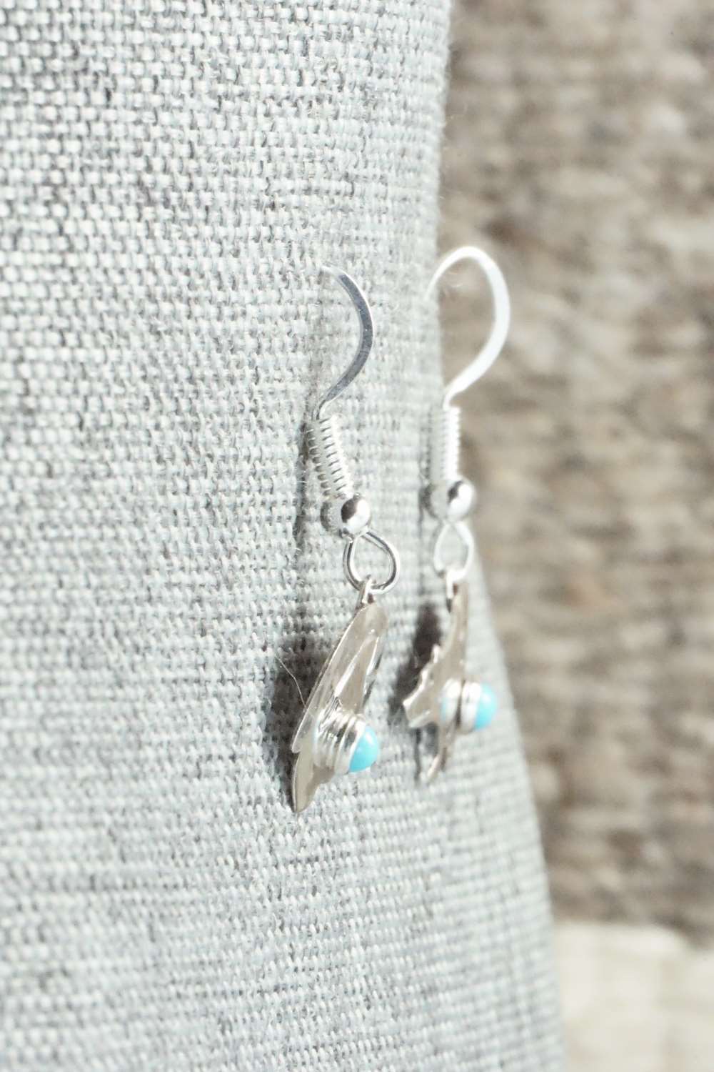 Turquoise & Sterling Silver Earrings - Lena Platero