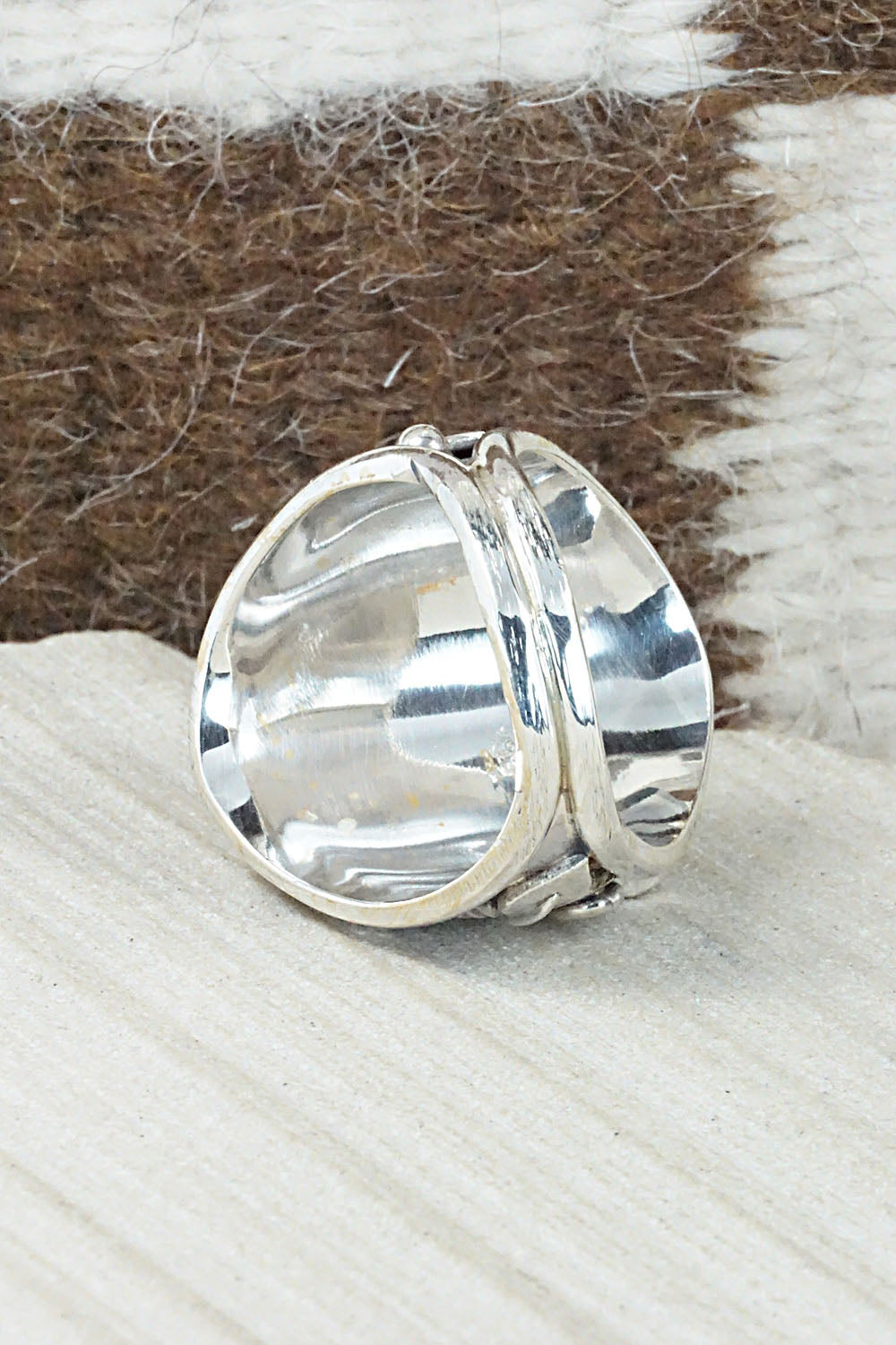 Turquoise and Sterling Silver Ring - Jeanette Saunders - Size 12.25