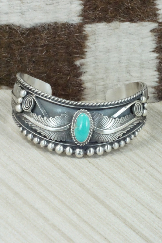 Turquoise & Sterling Silver Bracelet - Tom Lewis