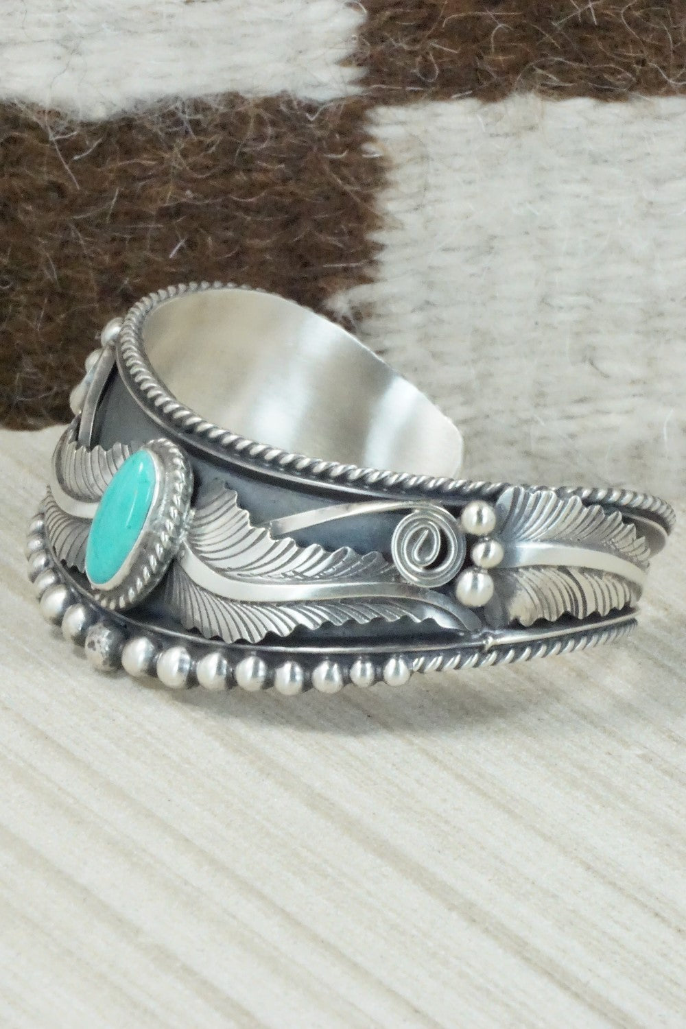 Turquoise & Sterling Silver Bracelet - Tom Lewis
