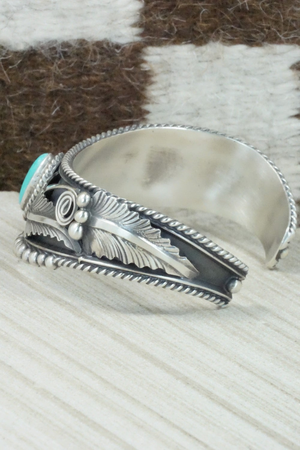 Turquoise & Sterling Silver Bracelet - Tom Lewis