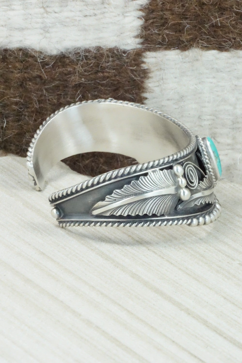 Turquoise & Sterling Silver Bracelet - Tom Lewis