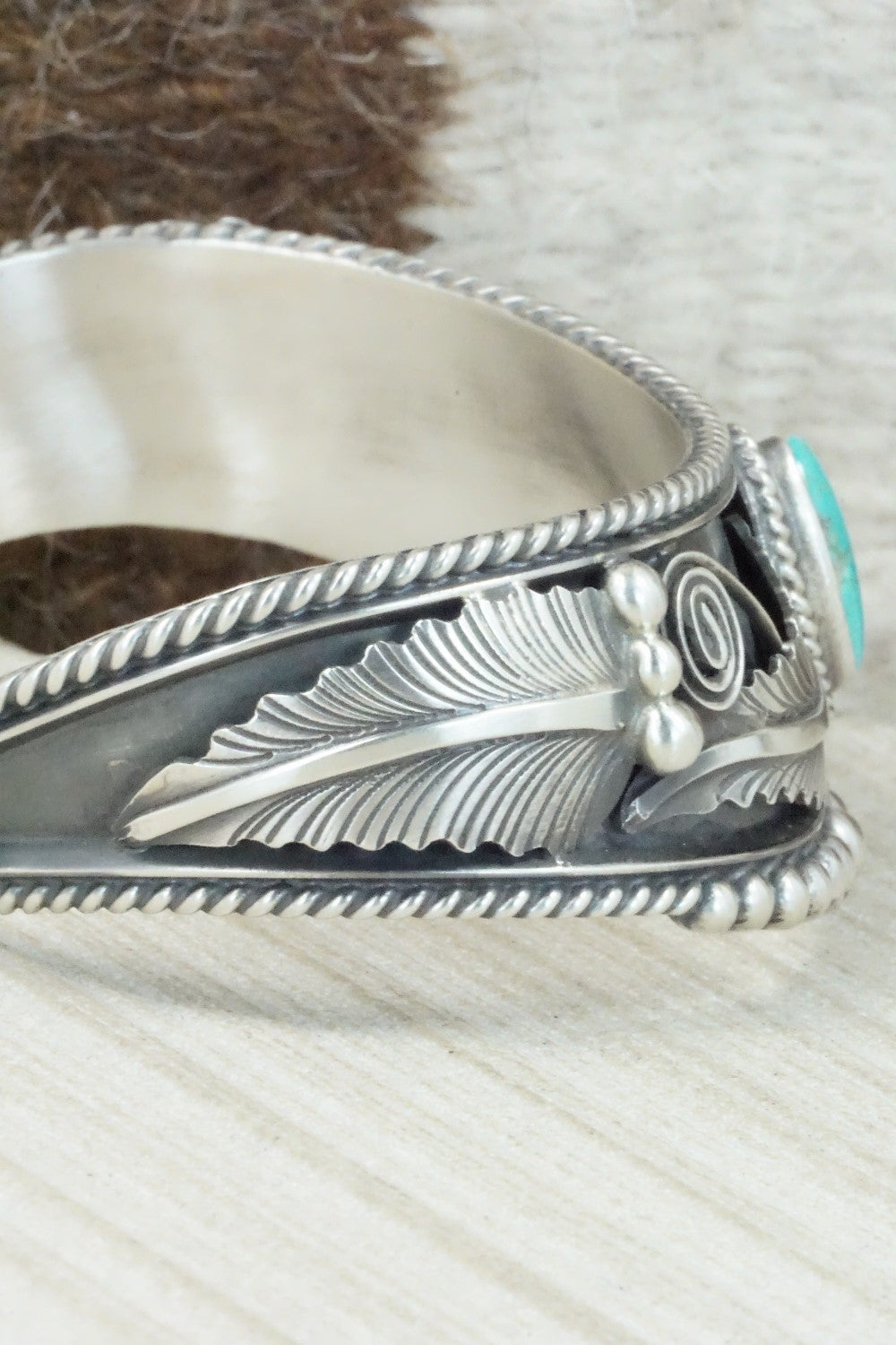 Turquoise & Sterling Silver Bracelet - Tom Lewis