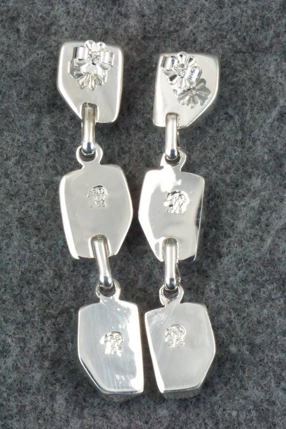 Turquoise & Sterling Silver Earrings - Gregg Yazzie