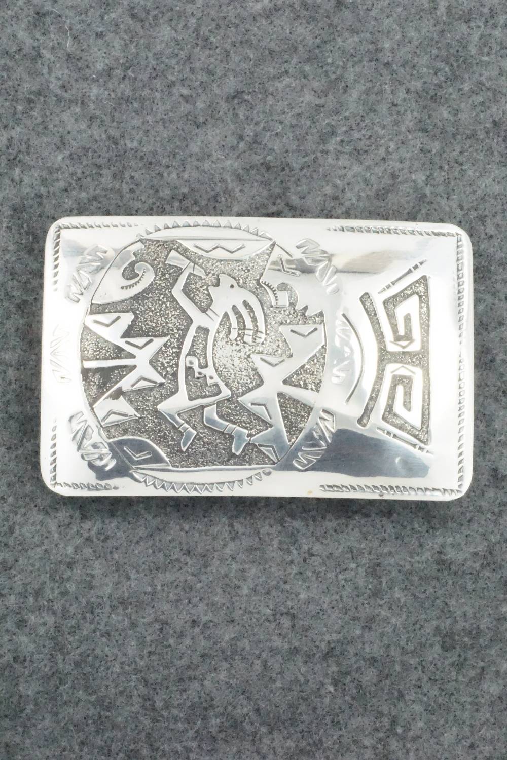 Sterling Silver Belt Buckle - Raymond Begay
