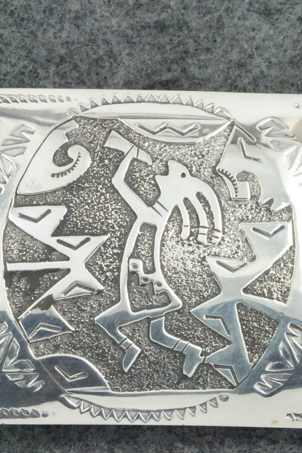 Sterling Silver Belt Buckle - Raymond Begay