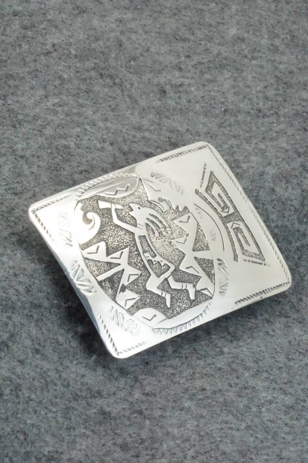 Sterling Silver Belt Buckle - Raymond Begay