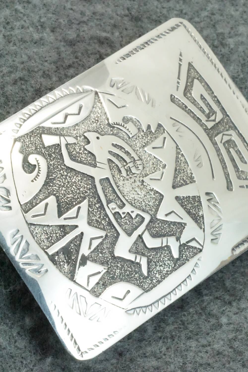 Sterling Silver Belt Buckle - Raymond Begay