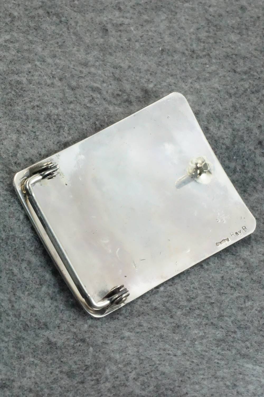 Sterling Silver Belt Buckle - Raymond Begay